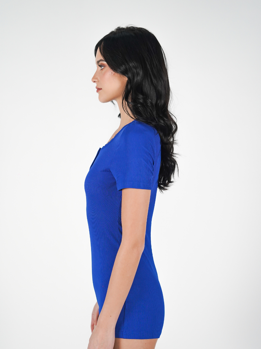 The Nova Bodysuit in Dark Blue