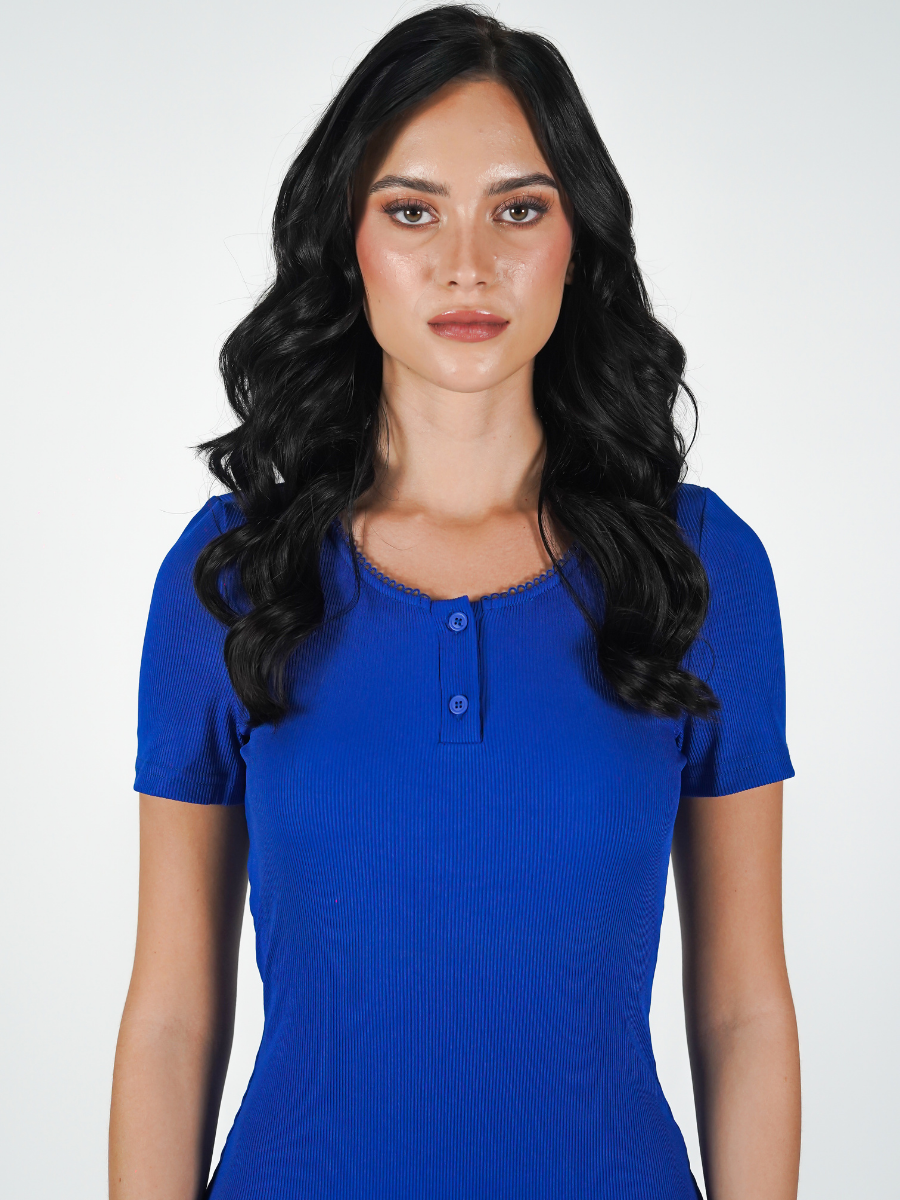 The Nova Bodysuit in Dark Blue
