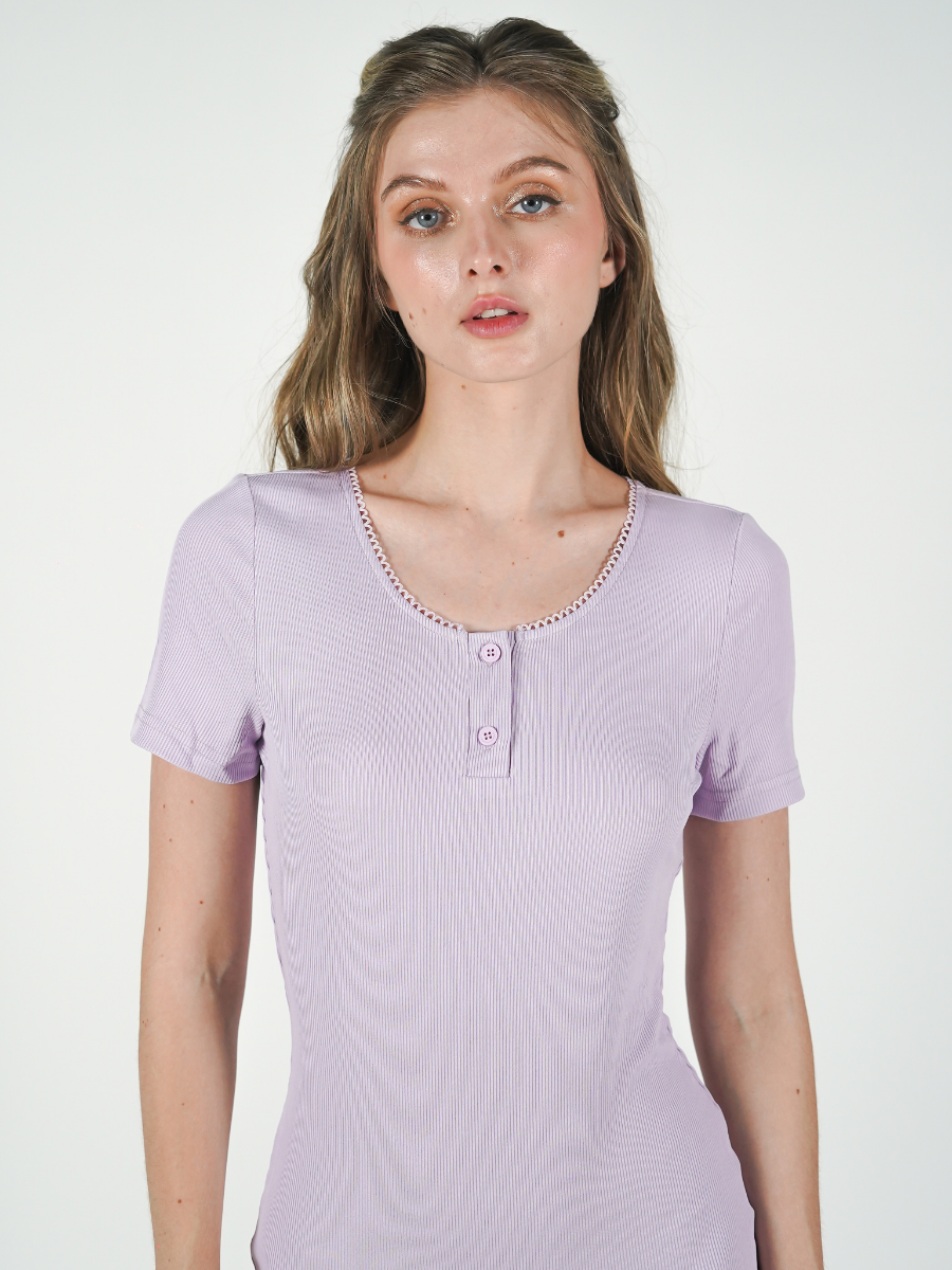 The Nova Bodysuit in Lavender