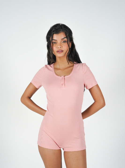 The Nova Bodysuit in Pink