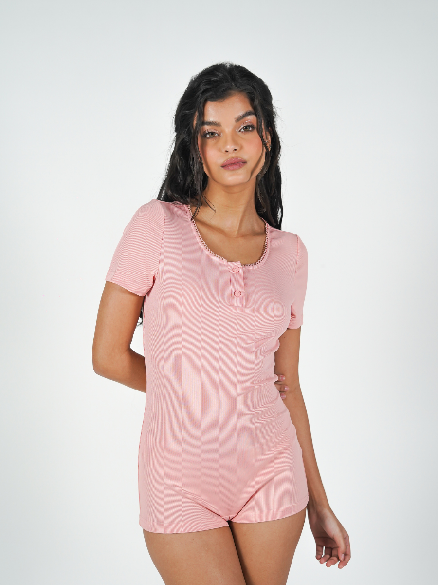The Nova Bodysuit in Pink