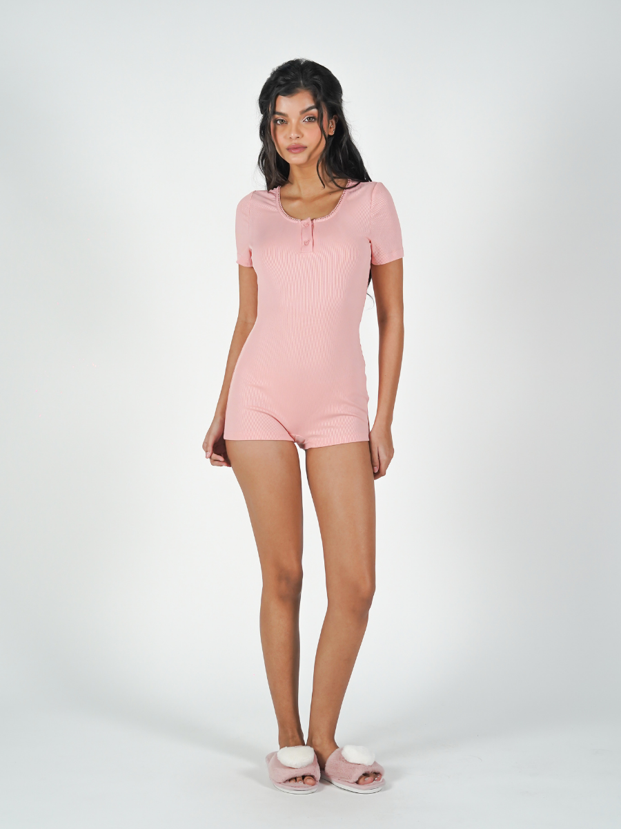 The Nova Bodysuit in Pink